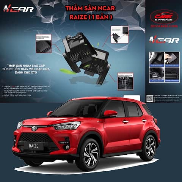 Thảm sàn Ncar cho TOYOTA RAIZE